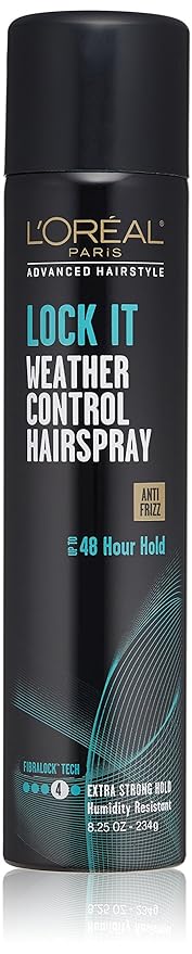 L'Oréal Paris Advanced Hairstyle LOCK IT Weather Control Hairspray, 8.25 oz. (Packaging May Vary)