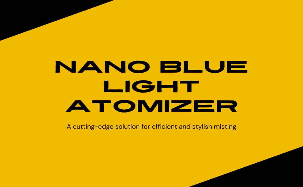 NanoBlue Light Atomizer Mist Gun Wireless Rechargeable (Gold)