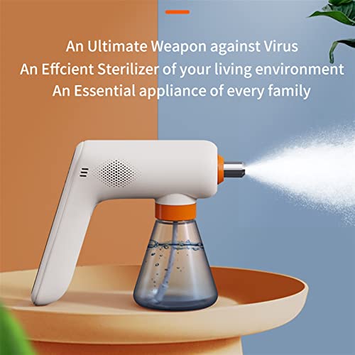 Ozone Disinfectant Fogger Machine (2th Gen Pro 2022 Release) O3 Generator Removable Nozzle Air/Odor Clean Handheld ULV Cordless Electric Nano Sanitizer Spray Gun For Touchless Sanitization Deodorate